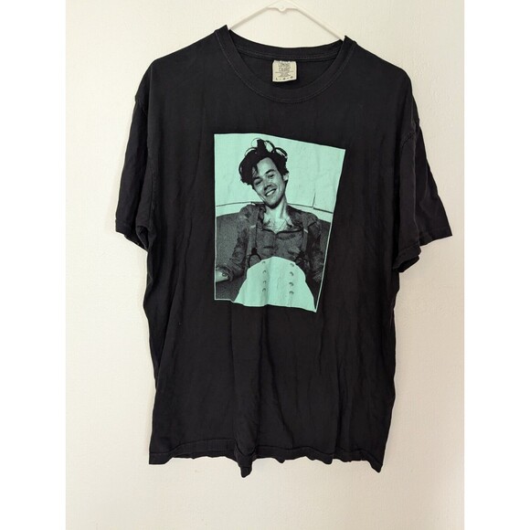 Harry Styles Love On Tour 2021 Size Large Black T-Shirt One Direction Pre Owned - Picture 1 of 6